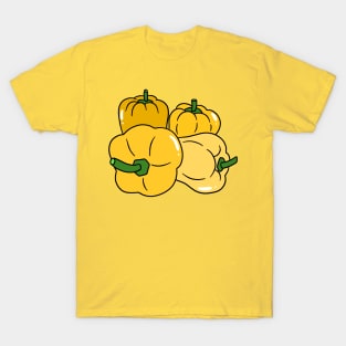 Four Yellow Bell Peppers T-Shirt